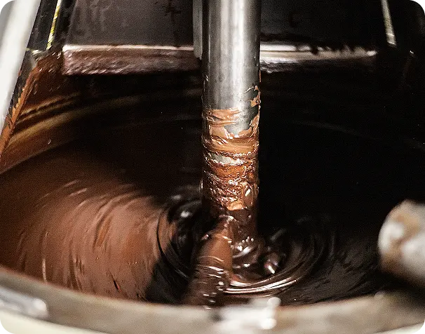 Production of our hazelnut and cocoa spread