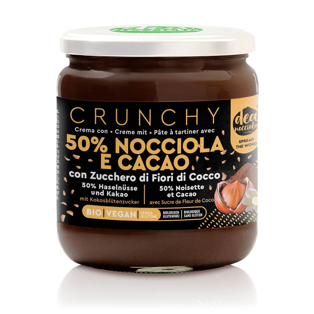 Crunchy 50% Hazelnut and Cocoa Spread Crunchy 50% Hazelnut and Cocoa Spread