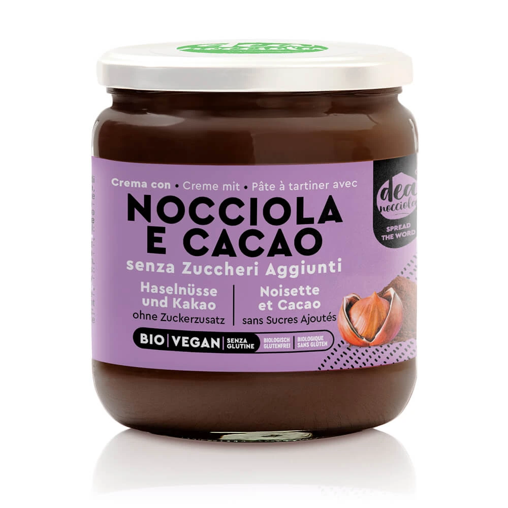 Hazelnut Cocoa Spread with no added sugar Hazelnut Cocoa Spread with no added sugar