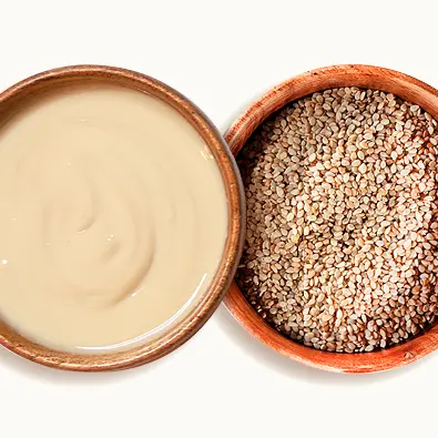 Tahin with sesame in a plate