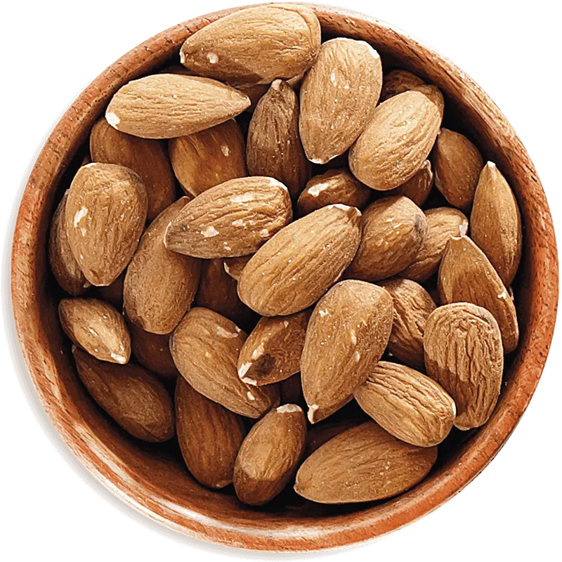 Bowl full of almonds